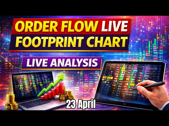 Live Order Flow Footprint Chart Analysis | 23 April