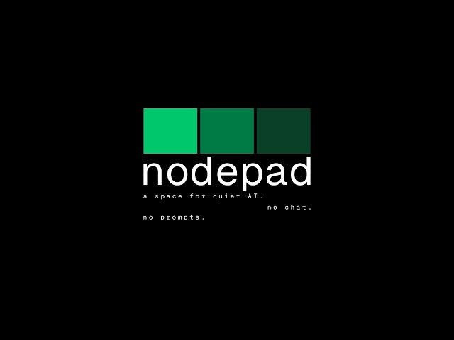 nodepad: a design experiment in spatial thinking (open source)