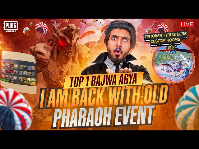 I AM BACK ARE YOU READY FOR CUSTOM ROOMS 🔥 WOH BHI OLD PHAROH EVENTS WITH BIG CASH PRIZES GIVEAWAY 😎