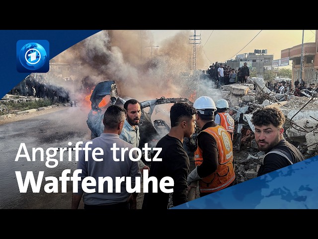 Trotz Waffenruhe: Israelische Angriffe im Gazastreifen gehen weiter