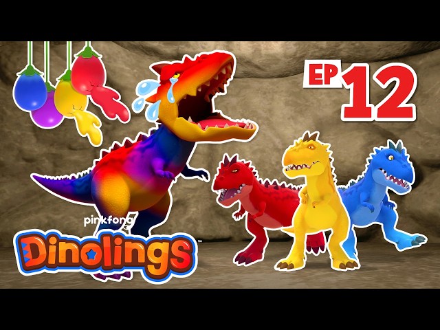 [✨EP12] Pop the Colorful Balloons | Learn Colors | Season 2 | Dinolings: Pinkfong Dinosaurs for Kids