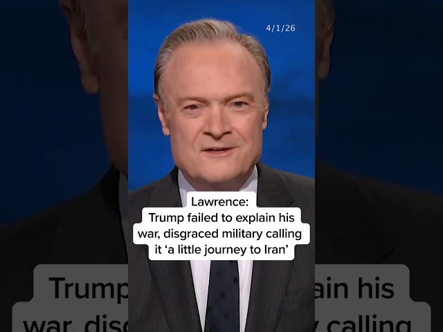 Lawrence: Trump failed to explain his war, disgraced military calling it 'a little journey to Iran'