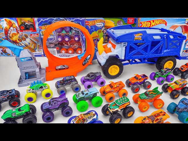 Hot Wheels Collection Unboxing Review ASMR | Hot Wheels Monster Trucks Rhino Rig
