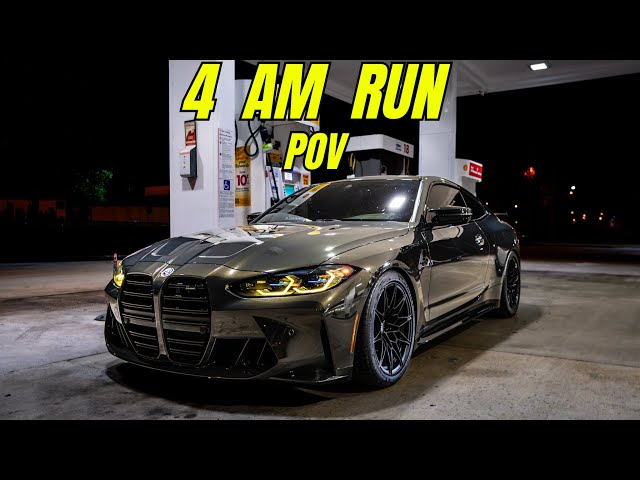 IT'S 4 A.M. COME DRIVE WITH ME - BMW M4 COMPETITION POV