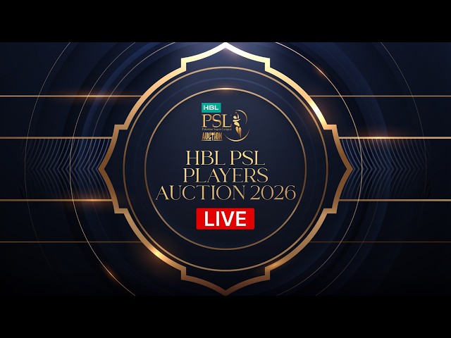 LIVE - HBL PSL 11 Player Auction 2026 in Lahore | MX1K