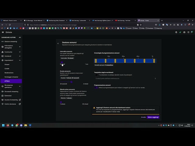 Twitch: Come impostare gli annunci automatici