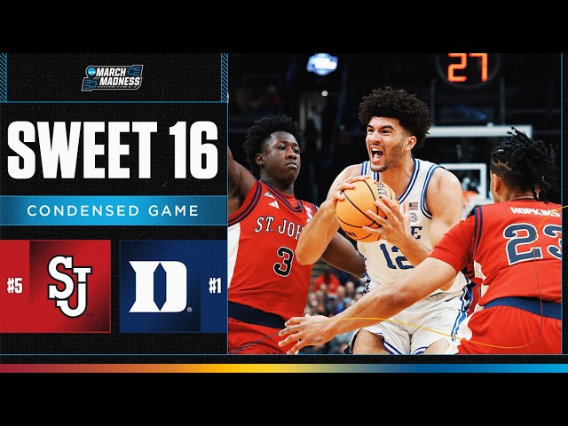 Duke vs. St. John's - Sweet 16 NCAA tournament extended highlights
