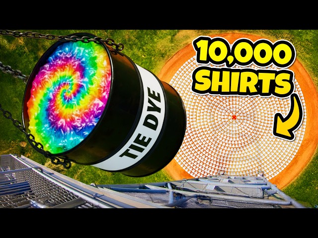 We Tie-Dyed 10,000 Shirts In Extreme Ways!
