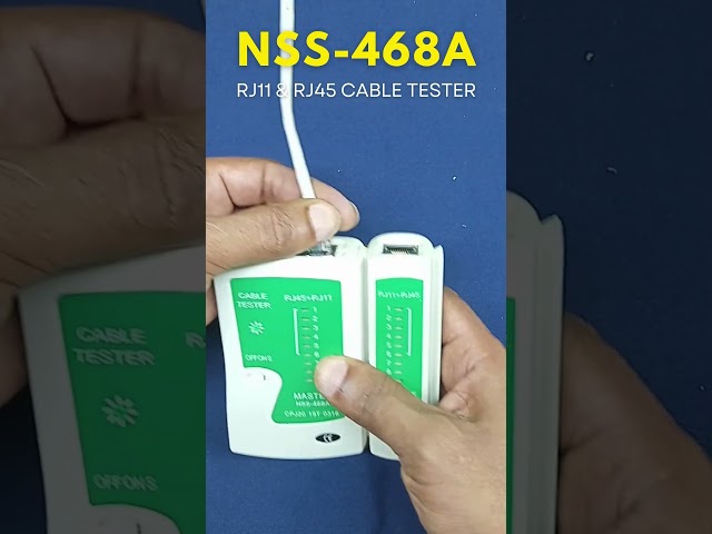 🔌 NSS-468A Ethernet LAN Tester – Quick RJ45 Cable Testing Demo! ⚡