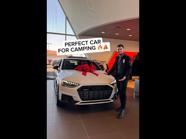 The A4 Allroad is the perfect car for camping!