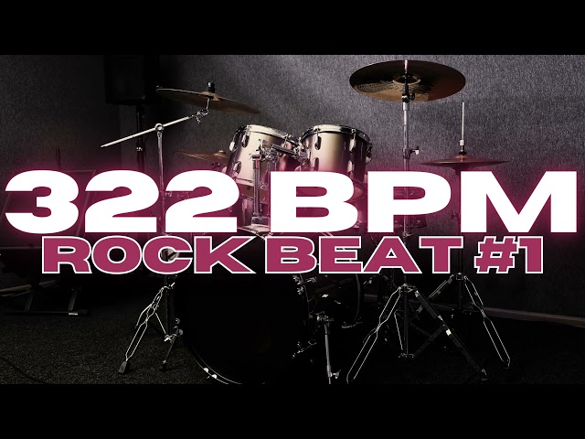 322 BPM - Rock Drum Beat - Loop 1