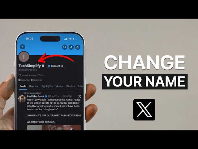 How To Change Your Name On X?