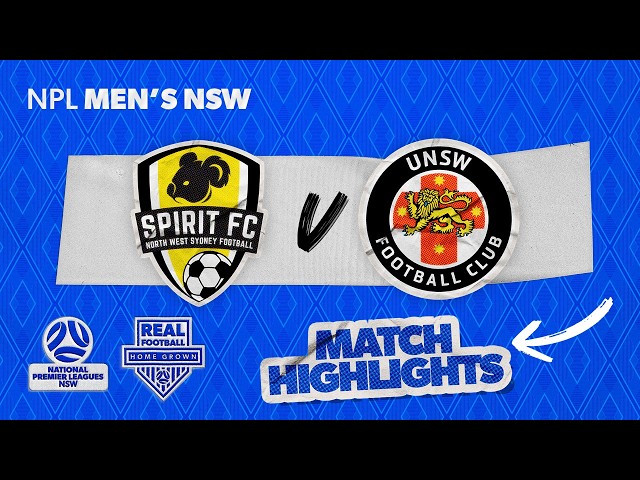 NPL Men's NSW Round 9 Highlights – NWS Spirit FC v UNSW FC