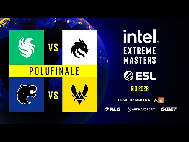 IEM RIO 2026 - POLUFINALE - Falcons vs Spirit | FURIA vs Vitality