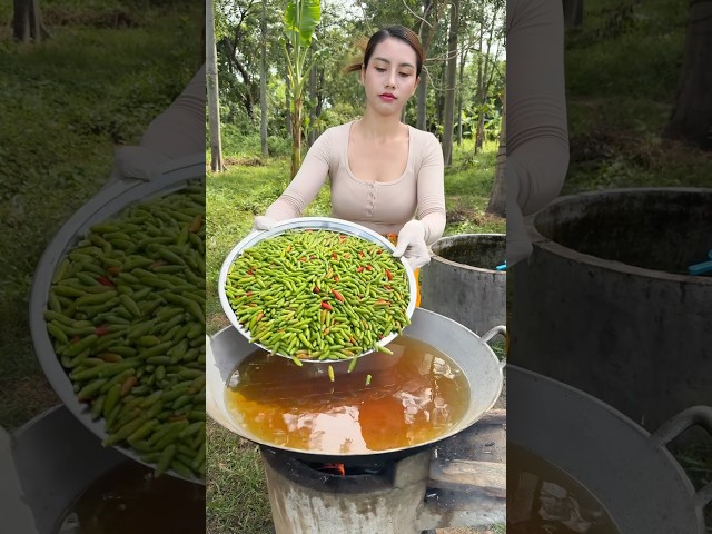 How to crispy green chili recipe #shorts #shortvideo #cooking #food #recipe