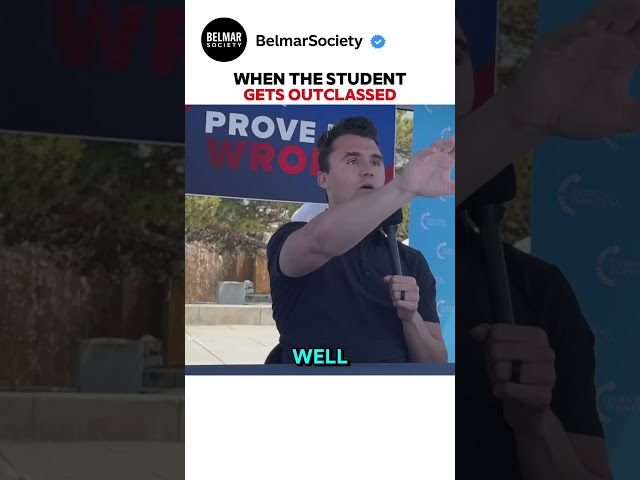 Charlie gave him a lesson. #charliekirk #debate #politics