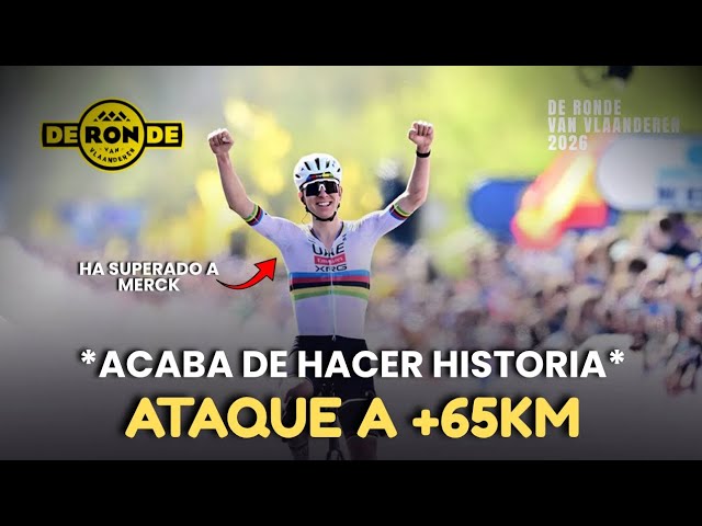 ¡HISTÓRICO! Pogacar VUELVE a REVENTAR a VAN DER POEL y SUPERA a Merck | De Ronde Van Vlaanderen 2026
