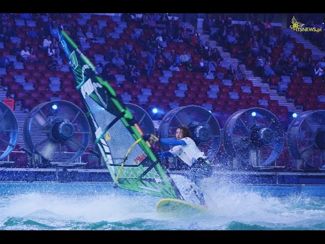Halowy Puchar Świata PWA w windsurfingu Warszawa 2014. Zawody Freestyle i Slalom