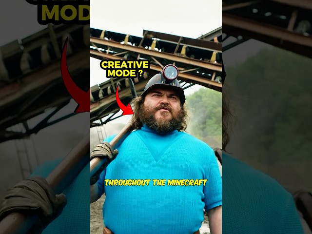 Was Steve Secretly in Creative Mode? 🤔 #aminecraftmovie #minecraft #minecraftmovie #steve #gaming