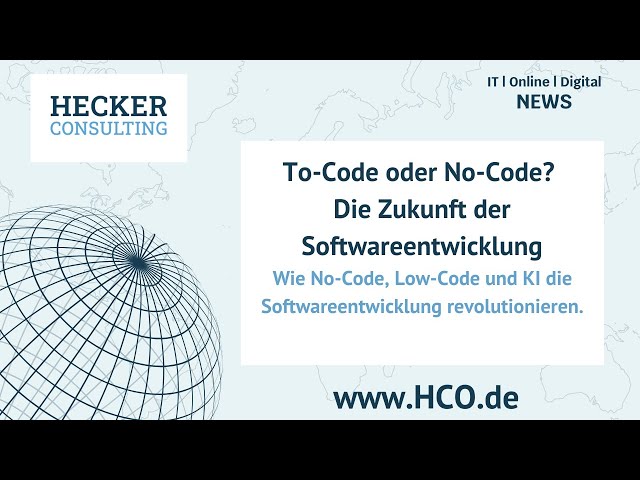 To-Code oder No-Code? 🚀 Die Zukunft der Softwareentwicklung mit KI, Low-Code & No-Code!