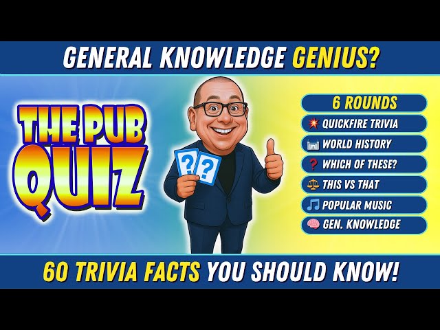 The Pub Quiz: Can You Ace 6 Rounds Of Trivia Questions? 🧠