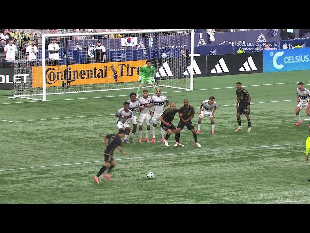 Son Heung-Min MIRACLE FREE KICK GOAL Equalizes For LAFC! | 2025 Audi MLS Cup Playoffs