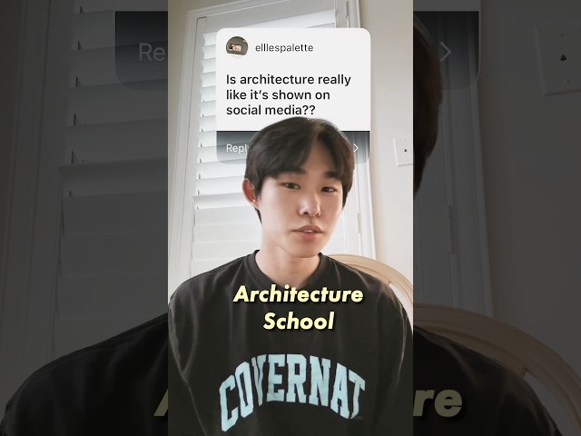 Architecture students spend a lot of time thinking… social media shows what they do after that