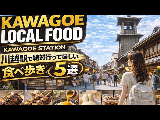 [Must Save] 5 Must-Try Street Food Spots in Kawagoe 🍡🔥 If you're unsure where to go, just go here...