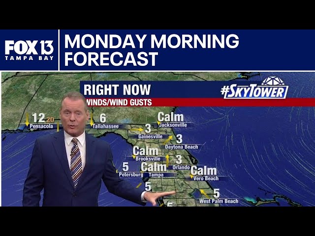 Tampa weather | Monday morning forecast