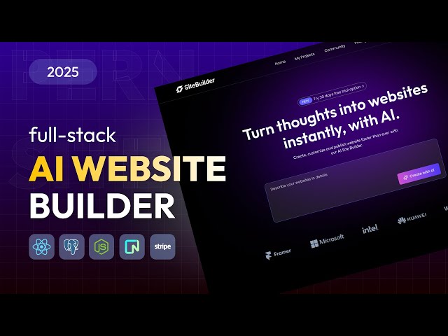 Build Your Own AI Website Builder Using PERN Stack | Full Stack React JS Project Tutorial