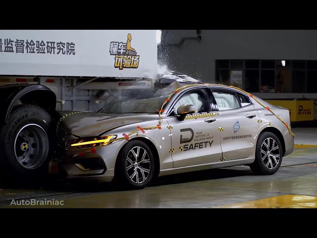 Ultimate Crash Test: Luxury Cars vs. Trailer - BMW, Mercedes, Tesla & More! ⭐💥