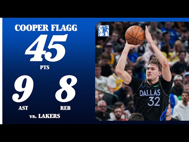 Cooper Flagg (45 PTS 9 AST 8 REB) vs. Los Angeles Lakers | April 5, 2026