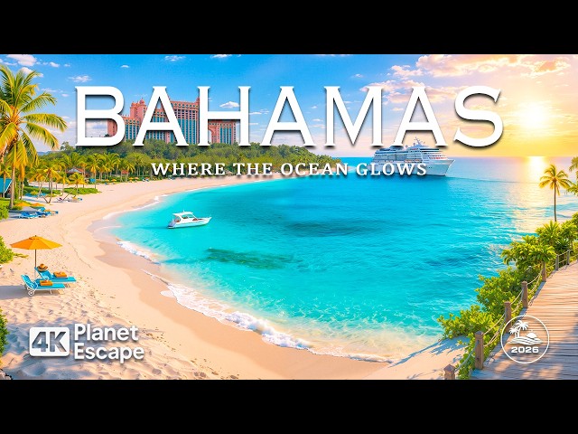 [4K] Bahamas 4K🌴 Turquoise Islands, Stunning Coastal Paradise with Deep House Chill (Ultra HD)