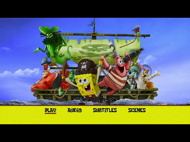 The SpongeBob Movie: Search for SquarePants 2026 DVD Menu Walkthrough