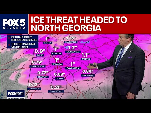 Georgia Winter Storm Watch: Major ice threat looms | FOX 5 News