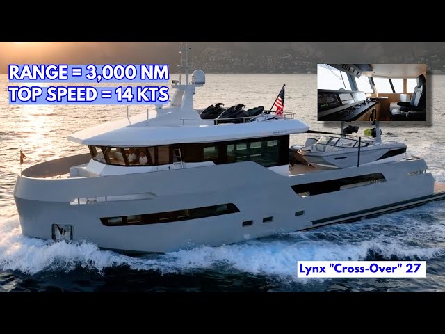 $6.6M STEEL Ultimate Water-Sports EXPLORER YACHT! | Lynx 27 Yacht Tour!