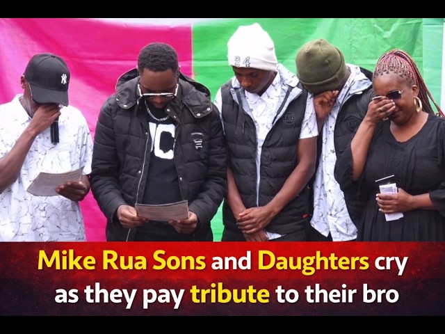 Mike Rua other sons brake down as they pay tribute to their bro Freddy