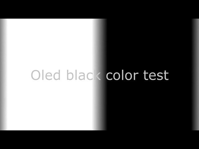 Oled screen black color test 4k