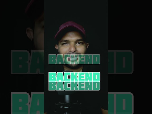 Frontend vs Backend in Software Application Development for freshers in telugu   #tattvacoders