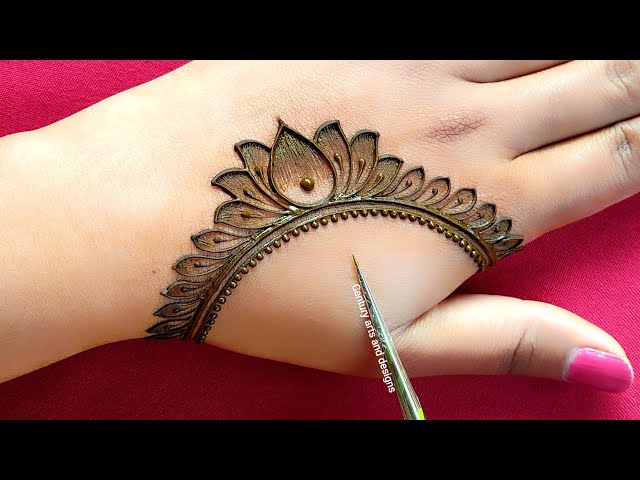 Very beautiful stylish mehndi design for back hand | easy mehndi design | mehndi ka design | mehndi