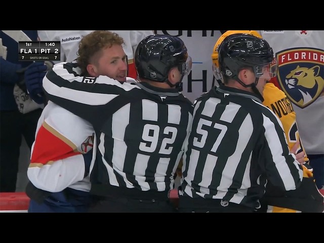 Matthew Tkachuk Drops 🥊 Gloves 🥊 With Parker Wotherspoon