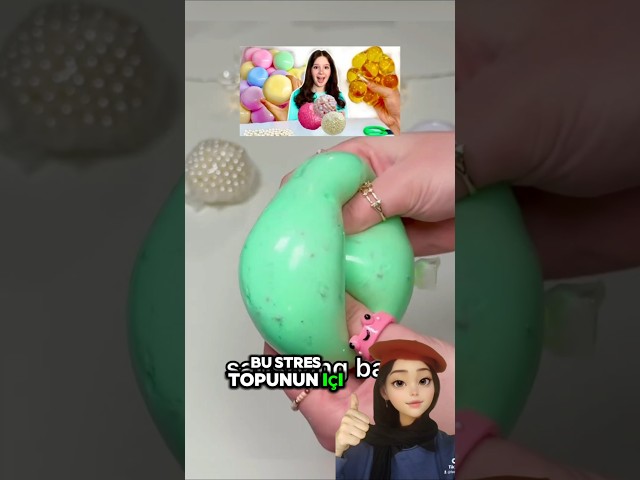 We're making a slime stress ball, run 😍