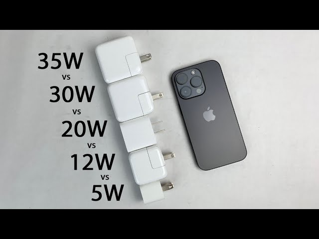 iPhone 14 Pro Ladetest: 35 W vs. 30 W vs. 20 W vs. 12 W vs. 5 W (Apple)
