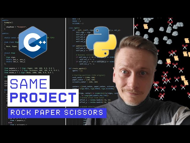 C++ vs. Python: Rock Paper Scissors