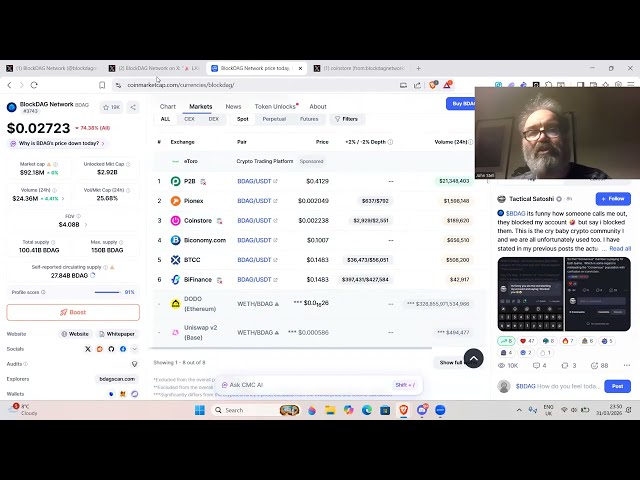 Blockdag trying to silence Coin Market Cap (CMC) backfires
