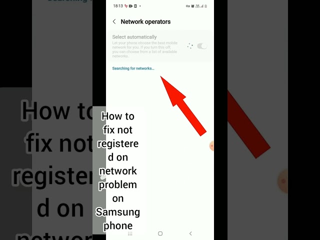 Fix not registered on Network problem Samsung #smartphone #samsungphones #networkproblem
