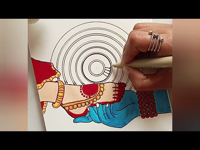 Shiv Shakti 💞 Mandala Art | How To Draw Easy Mandala Art For Beginners | Step By Step | By Roshni ❤️