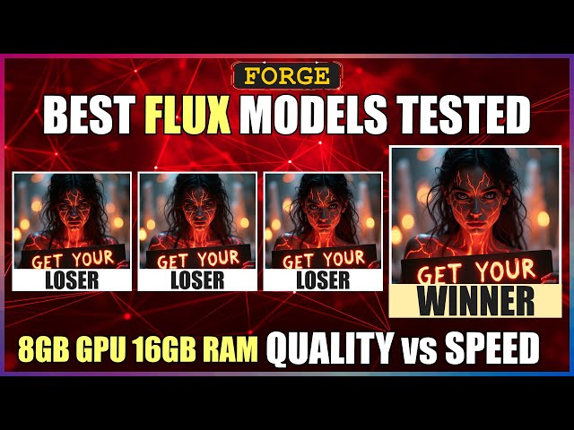Best Flux Models Comparison Test - Image Quality vs Speed using Forge UI