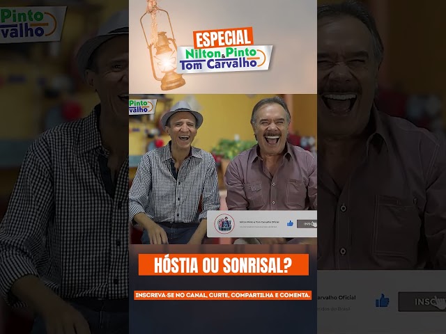 HÓSTIA OU SONRISAL? - NILTON PINTO E TOM CARVALHO #piada #piadascurtas #humor #risos #rir #meme #sbt