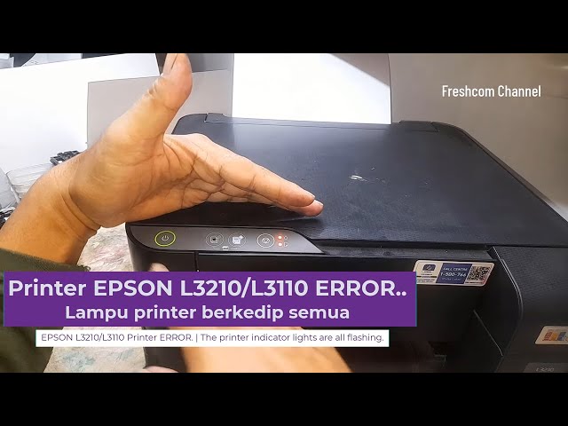 Epson L3210 Error All Lights Flashing, Fixing Photocopier Scanner Problems